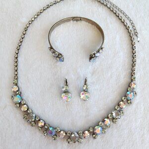 Sorrelli Crystal Jewelry "Rainbow Quartz" Necklace, Bracelet & Earrings Set